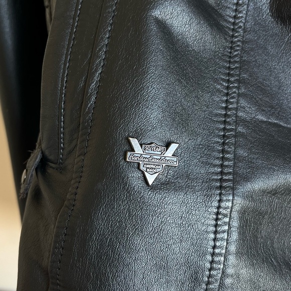 Vintage Harley Davidson Women’s Leather Jacket​​​​ Size S Small - Picture 7 of 11
